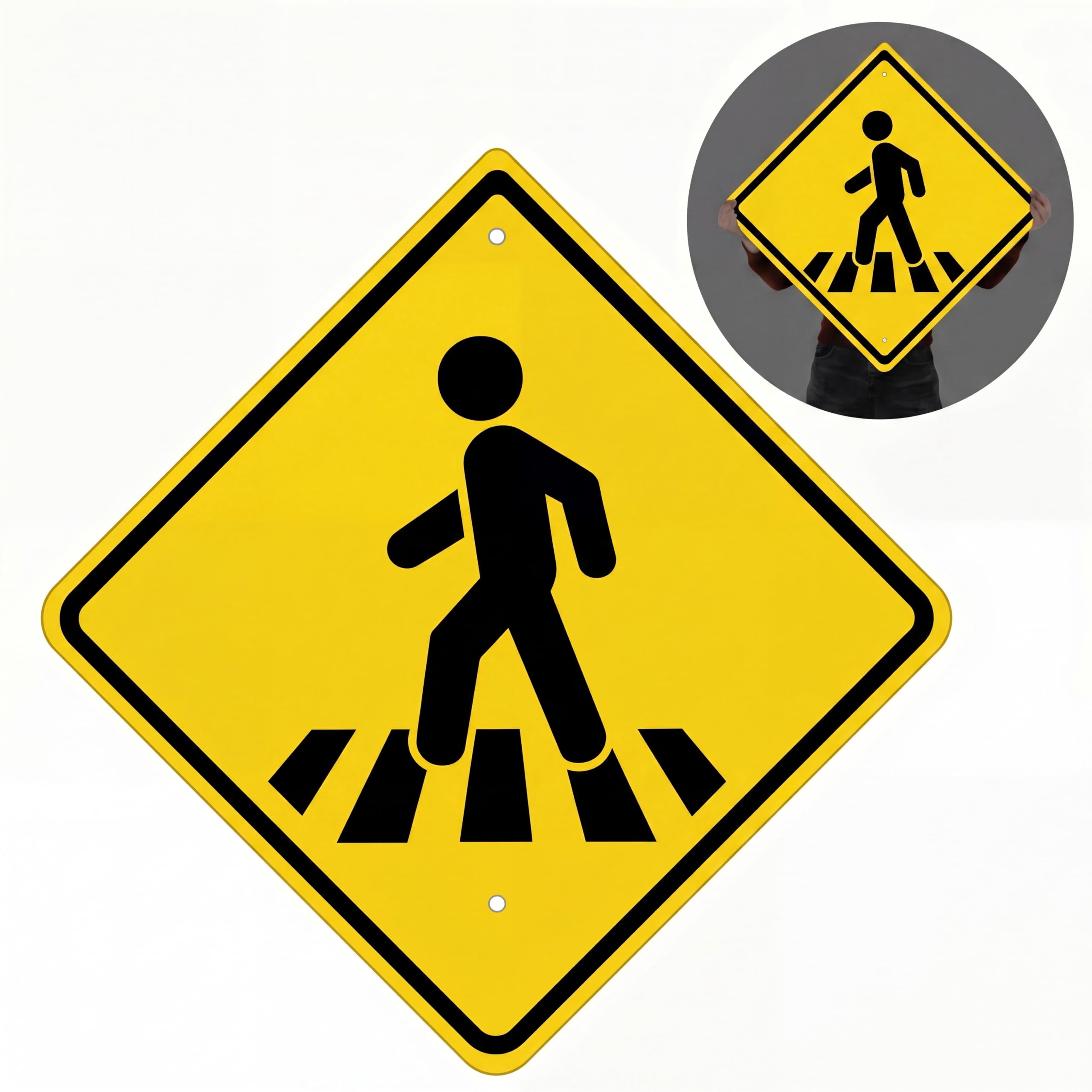 No Thru Traffic Sign - Reflective Safety Sign -13 No Thru Traffic Sign - Reflective Safety Sign -13