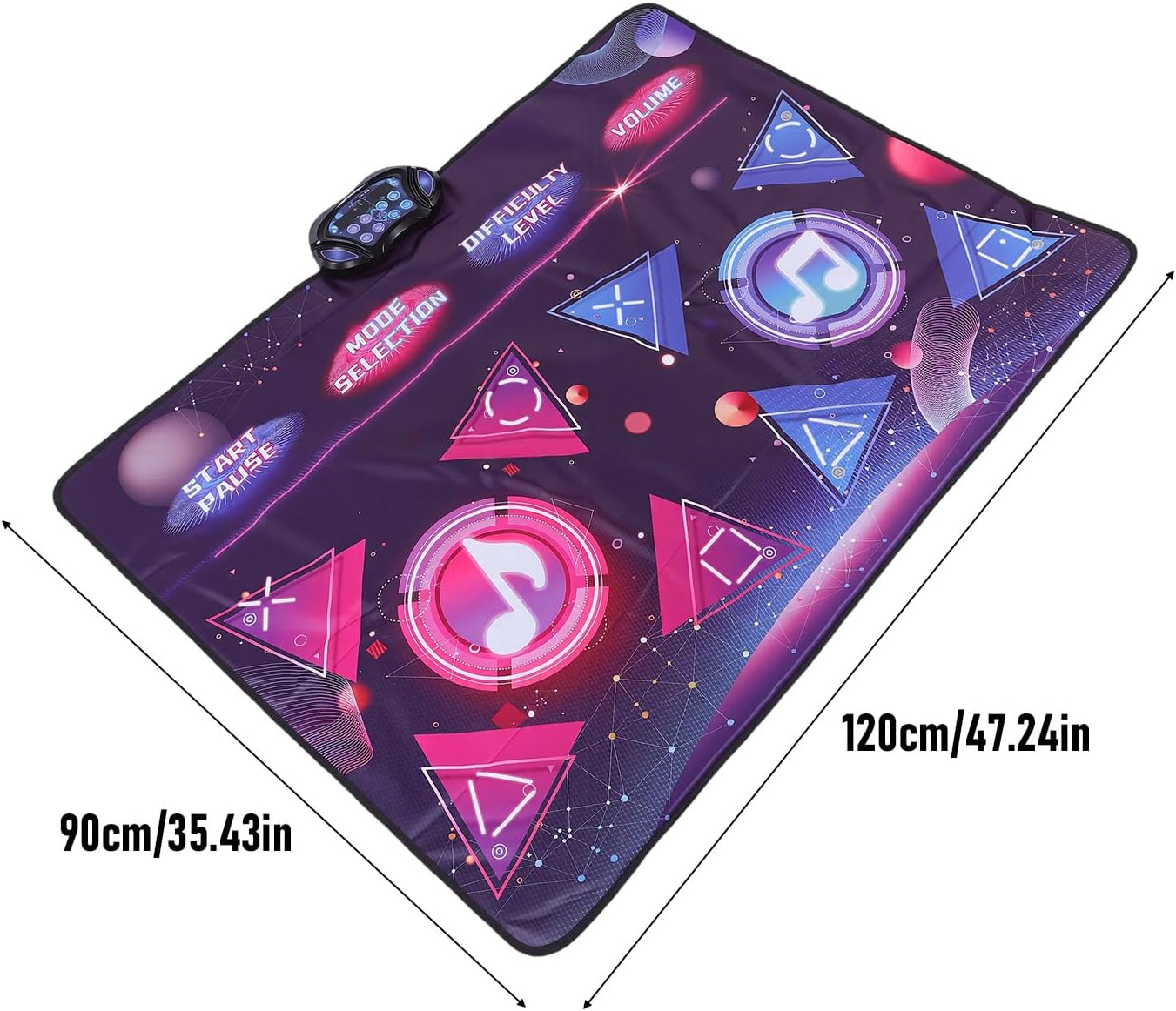 Fafeicy Electronic Dance Mat for Kids with 8 Game Modes Dual Player Interactive Music Pad Quiet Birthday Gift