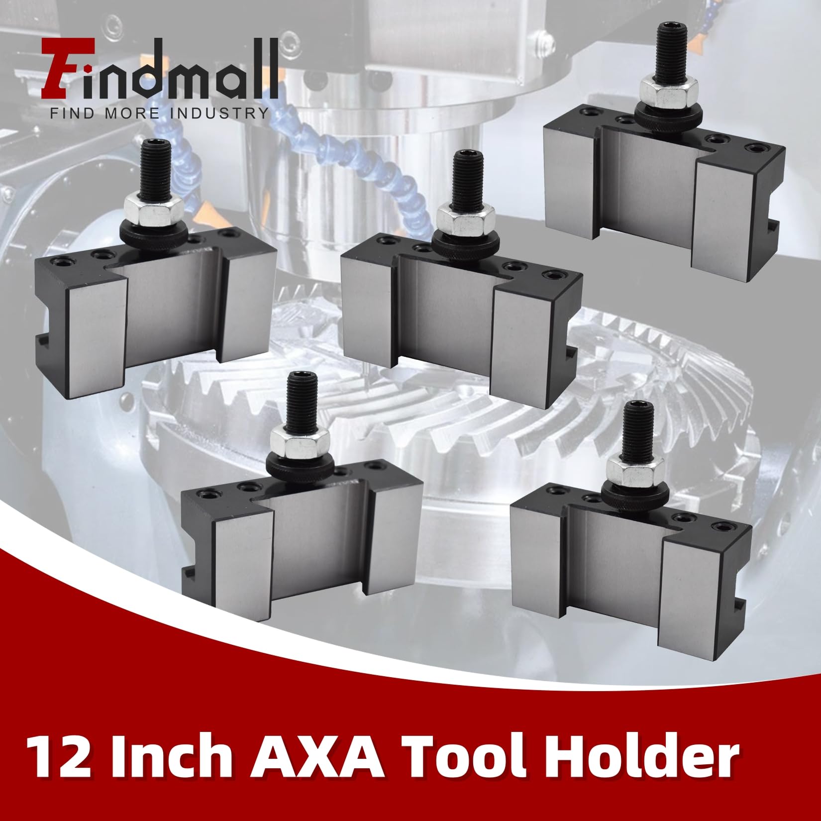 findmall 5Pcs AXA 250-102 Tool Holder AXA 102 Quick Change Tool