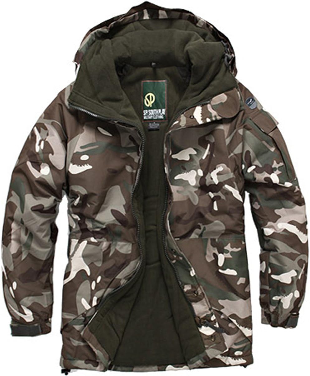 Mens Premium Ski Snowboard Wear Jacket Jumper CAMO Brown