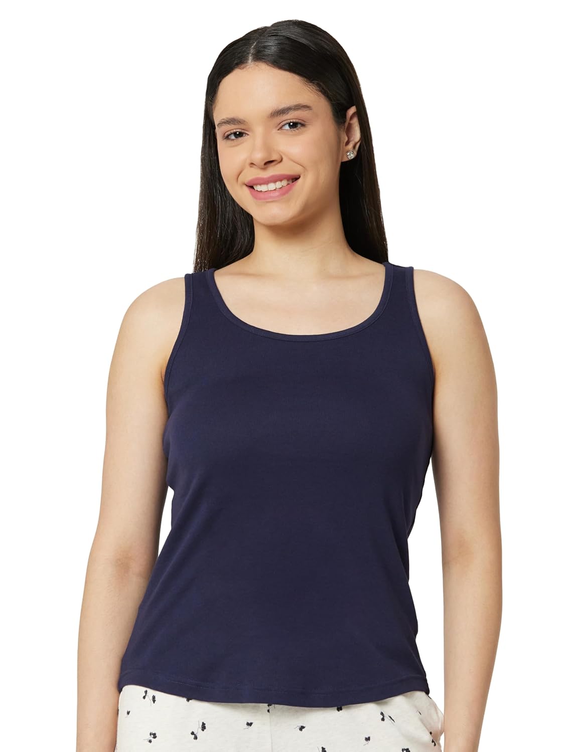 Van Heusen Women’s Cotton Regular Fit Anti Bacterial Tank Top – 100% Combed – Colour Fresh, Moisture Wicking – Available in Pack of 1 & 2