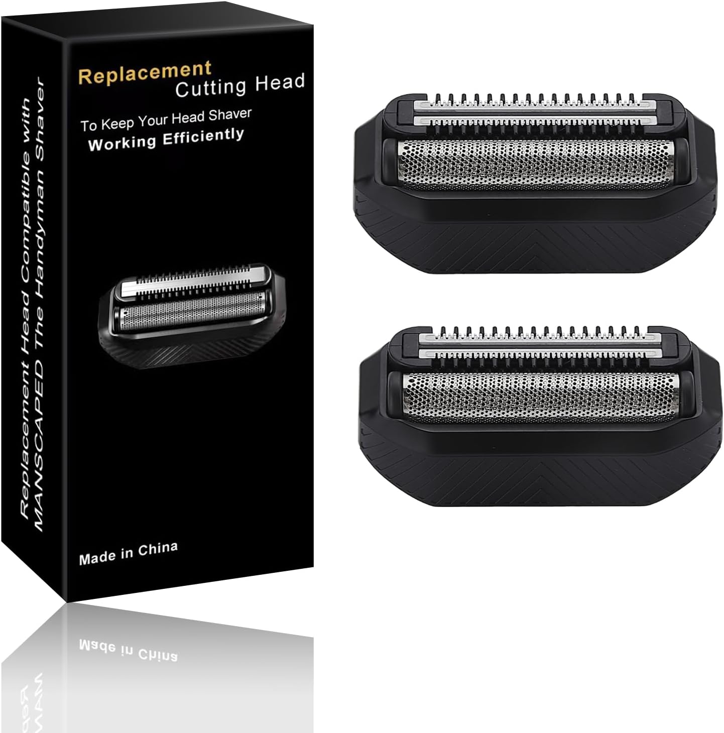 2 Pack Shaver Replacement Blade compatible with MANSCAPED The Handyman Compact Face Shave,Shaver Foil Blades for Portable Men’s Travel Facial Hair Groomer, Waterproof Compact Face Shaver