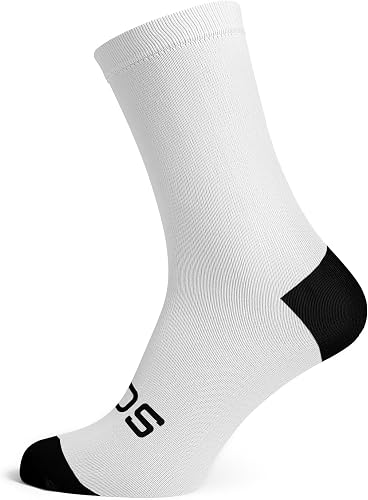 Sox Footwear Solid White Casual Crew Socks