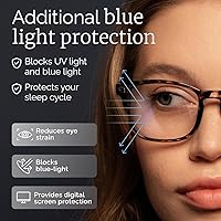 Vista 21 de CCVOO Reading Glasses for Women/Men, Eyeglasses, Blue Light Readers for Women/Men, Computer Eye Glasses, Cheaters
