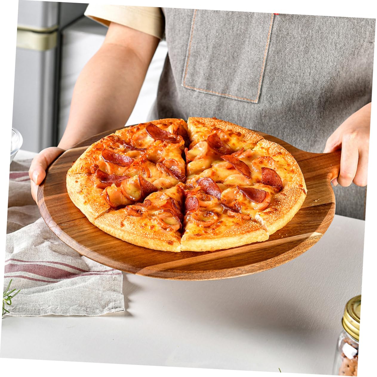 木製円形サービングプレート TEAK サービングプレート ラウンド | ゼネラルストア オルネ