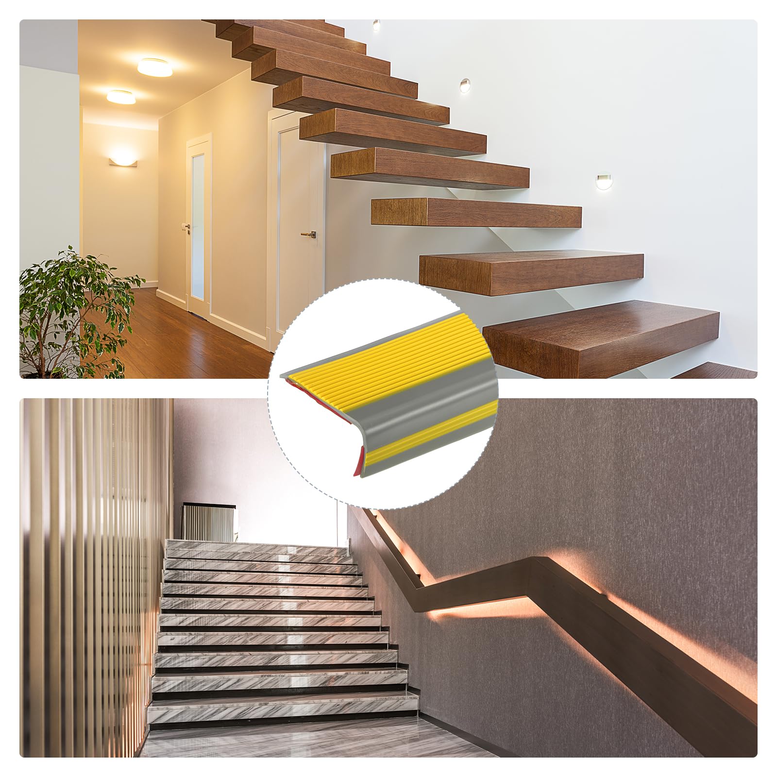 QUARKZMAN 3.2Ft Profilo Per Scale, Protezione Autoadesiva Bordi