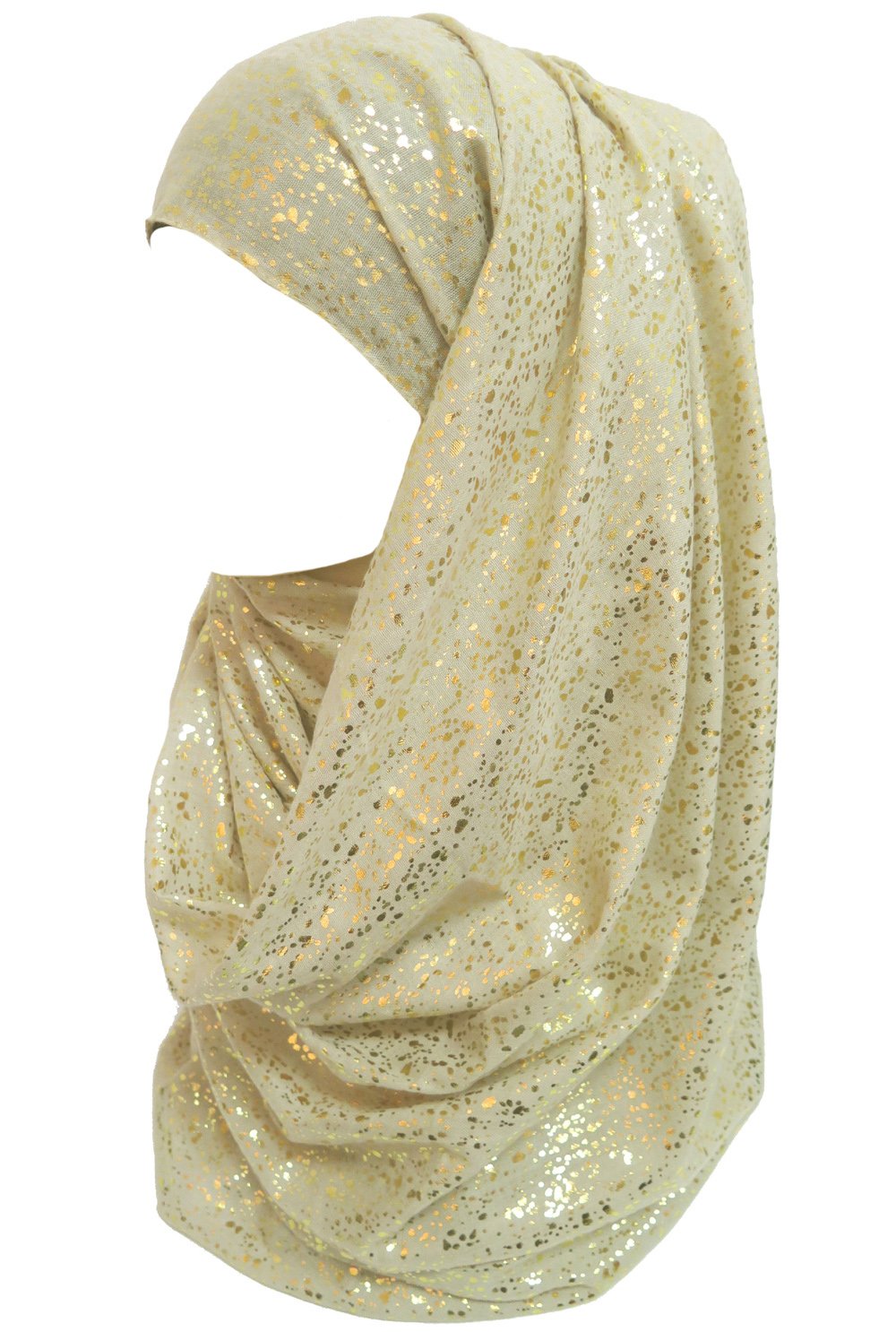 shimmer pleated hijab