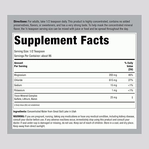 Miniatura 2 de Trace Mineral Liquid Drops  8 onzas líquidas  Suplemento de grado terapéutico  Sin OMG, sin gluten  por Piping Rock