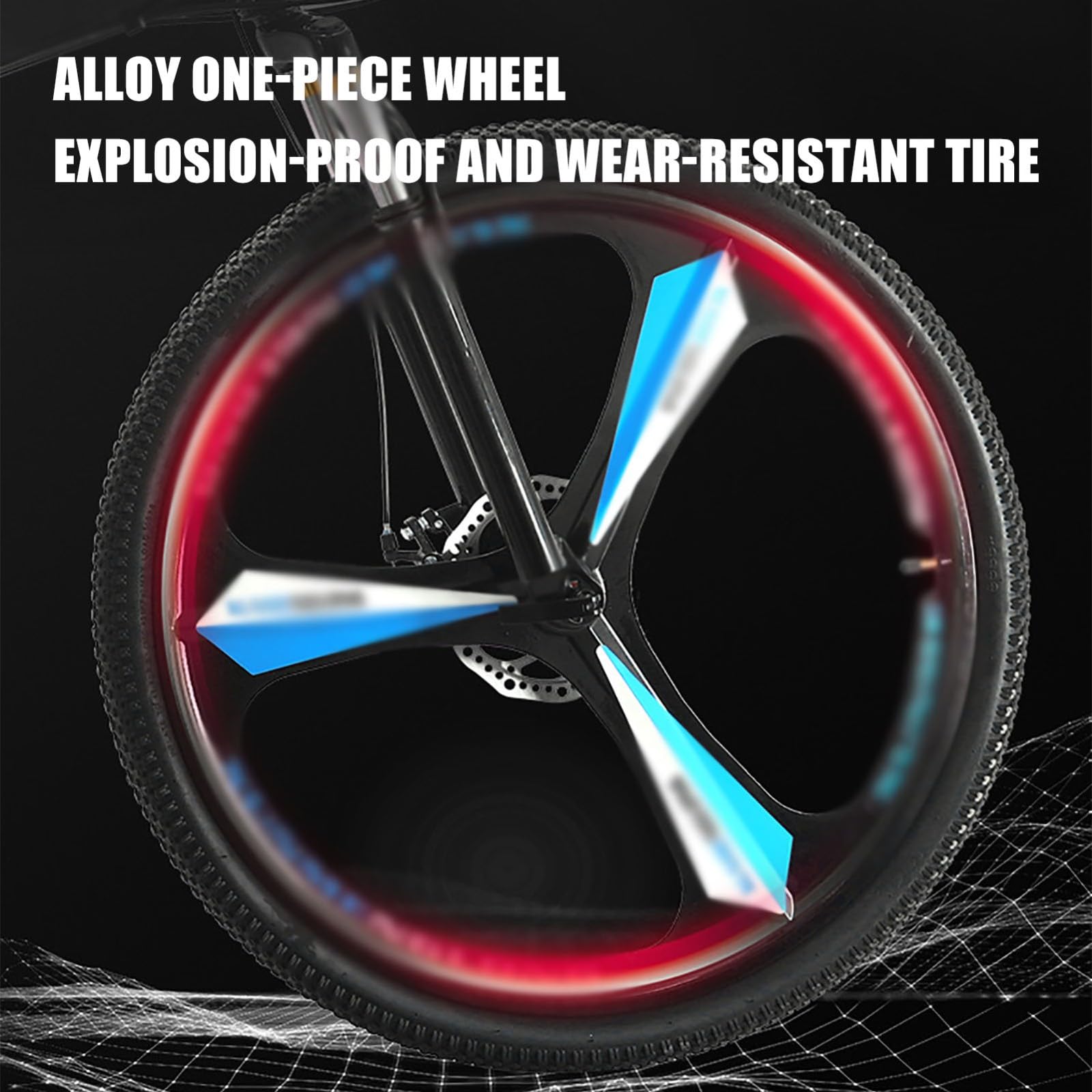 Vélo De Montagne Pliable 24"/26" À Double Suspension, 21 Vitesses, Cadre en Acier À Haute Teneur en Carbone, pour Adultes, Hommes, Femmes Et Adolescents