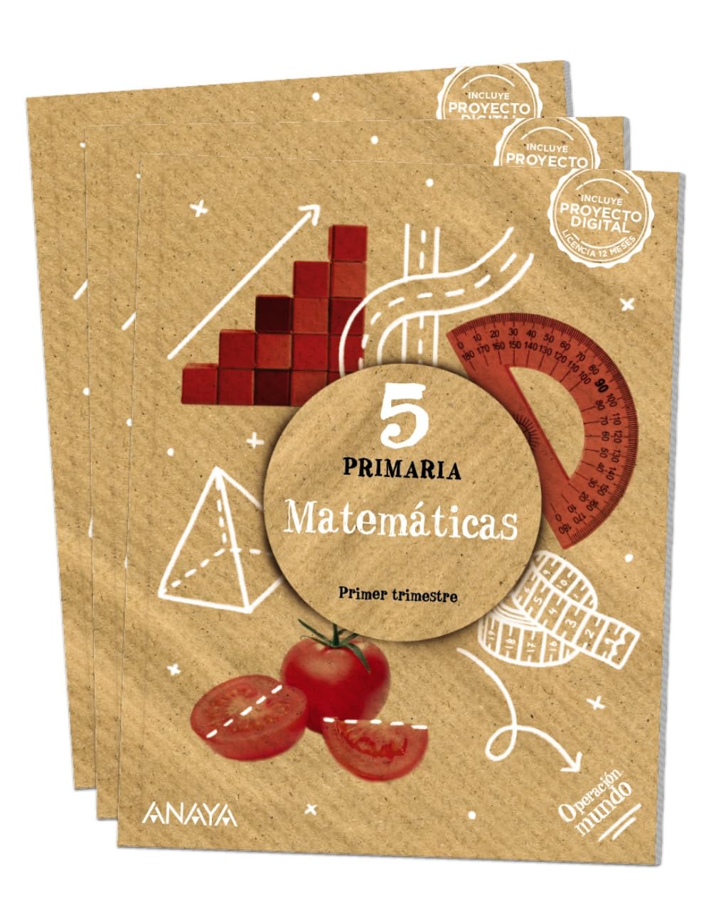 Matemáticas 5. (Operación Mundo) Matemáticas. 5 Primaria. Savia - Pack de 3 libros - 9788467569933: Matematicas 5 Primaria