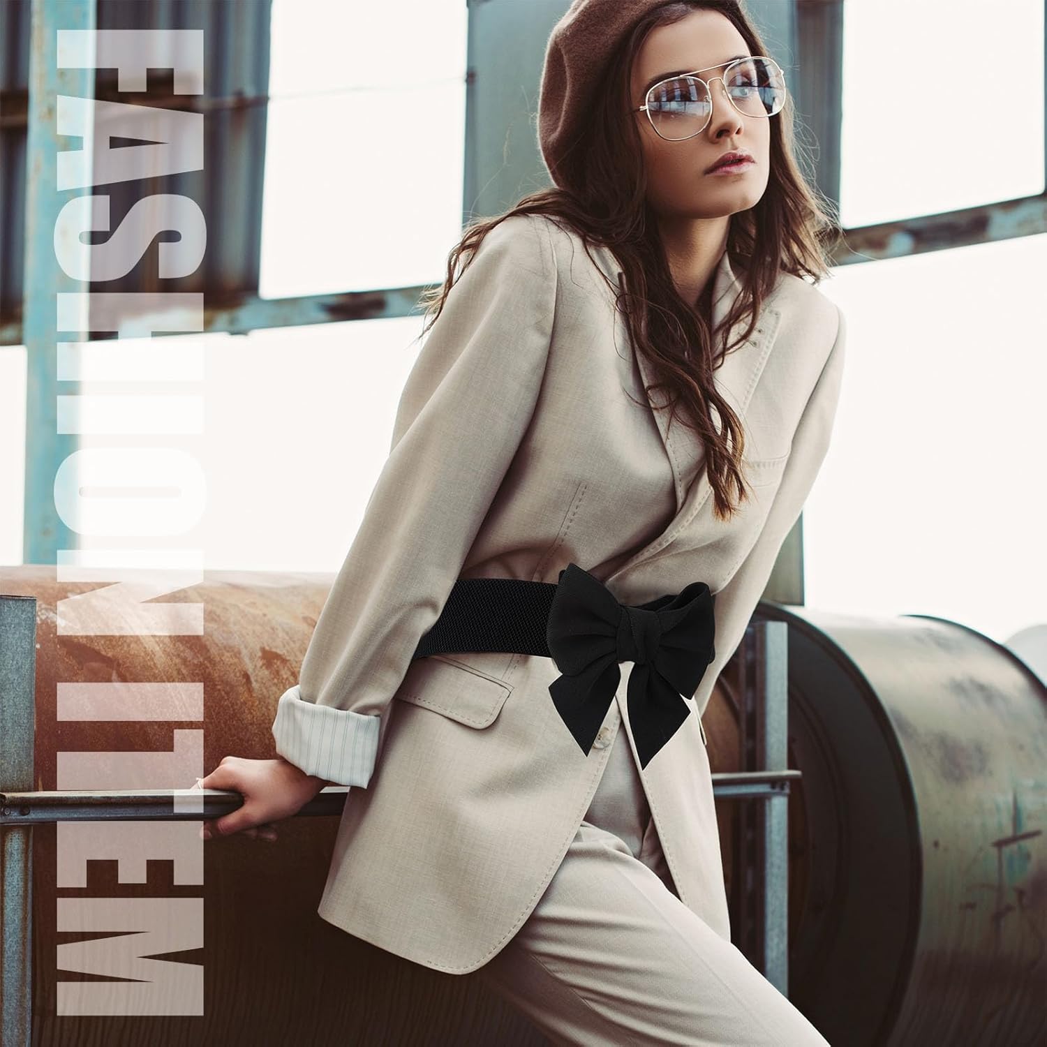 3 Pcs Bow Belts for Women,Red Bow Belt Elastic Waist Belt Women's Vintage Bowknot - Image 5