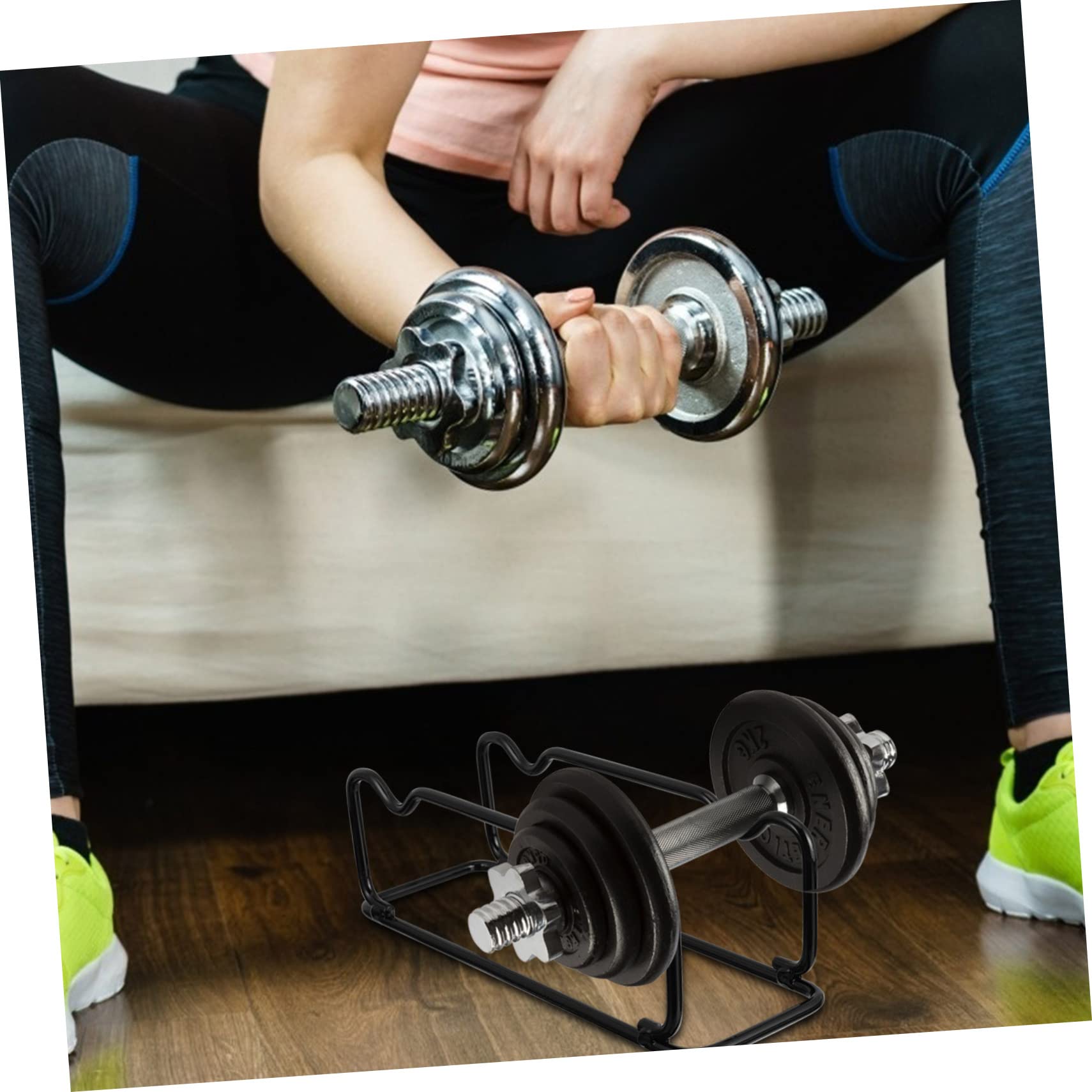 Porta Manubri in Ferro Nero, Supporto da Fitness 1 Pezzo