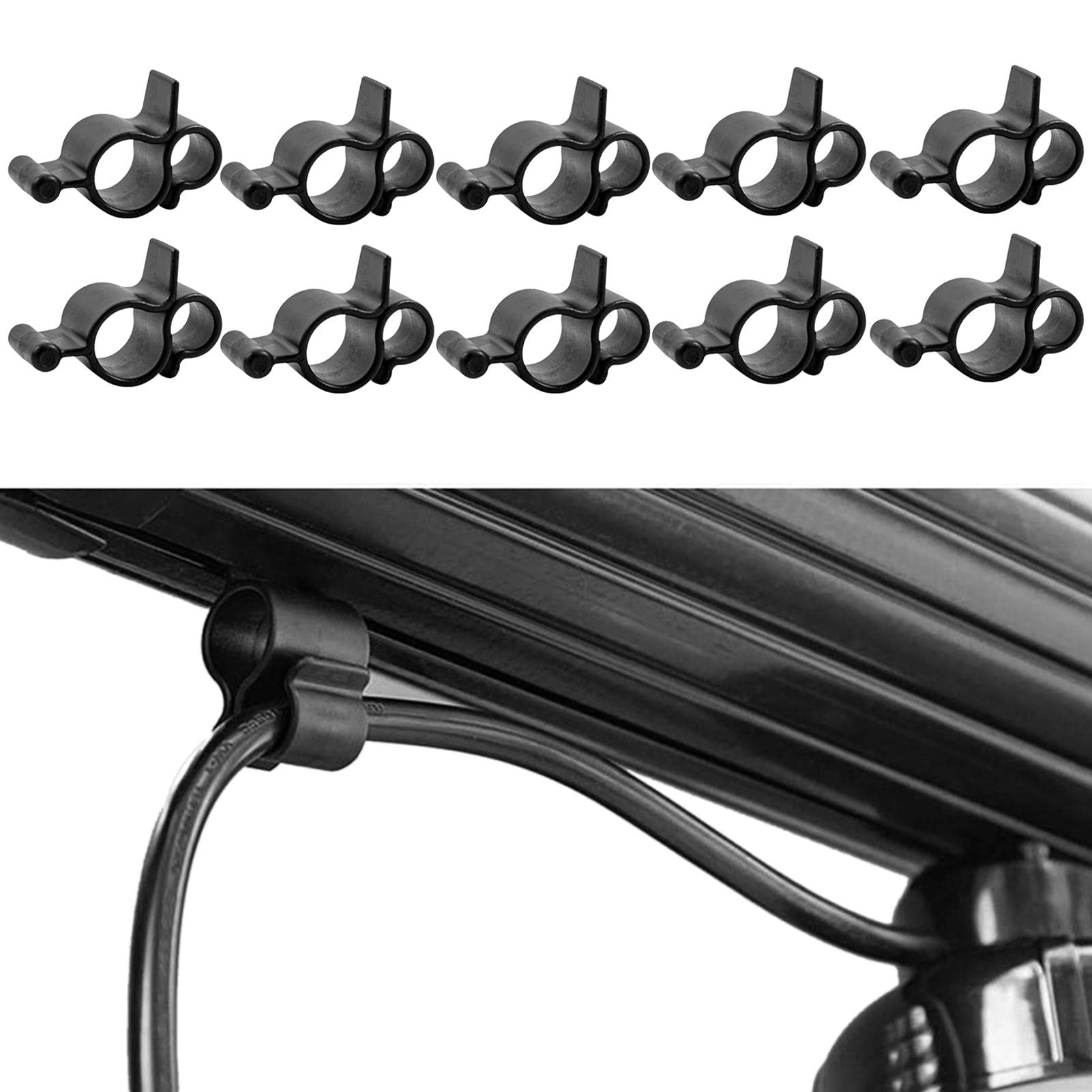 Camco Clip Per Tenda Da Camper (10 Pezzi) – Aggancia Luci E Feste Alla Mantovana – Resistente UV - 5