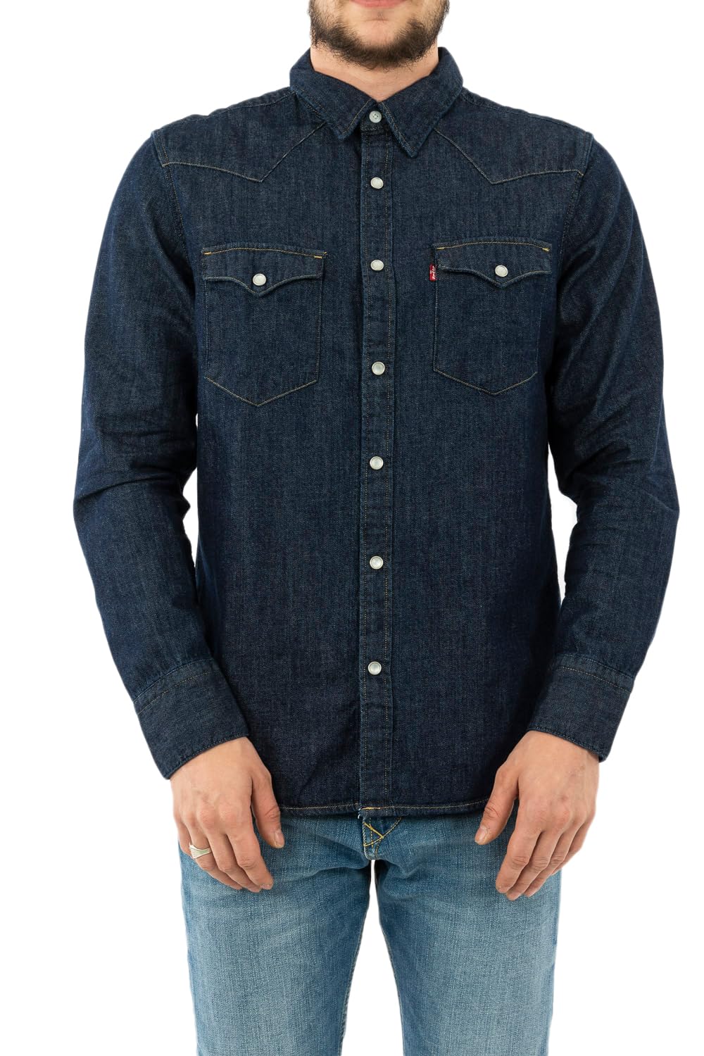 Levi's Mężczyźni Barstow Western Standard Shirt, Indigo Rinse, XXL