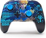 PowerA Enhanced Wireless Controller for Nintendo Switch with Lumectra - Wake Up Link, Gamepad, Game Controller, Bluetooth Controller, Rechargeable