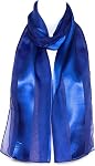 Hat To Socks Plain Elegant Chiffon Satin Scarf