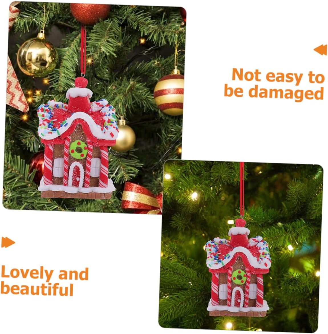 STOBAZA 4pcs Christmas Ornaments Chic Xmas Tree Hanging Decorations for and Delicate Designs for Festive Atmosphere