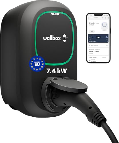 Wallbox Pulsar Max 7.4kW, Chargeur Voiture Electrique, EV Charger