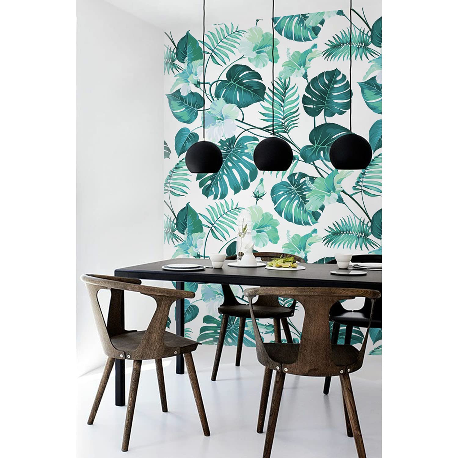 Papier peint tropical Hawaii pour decoration de chambre et grand salon lumineux 416x254cm