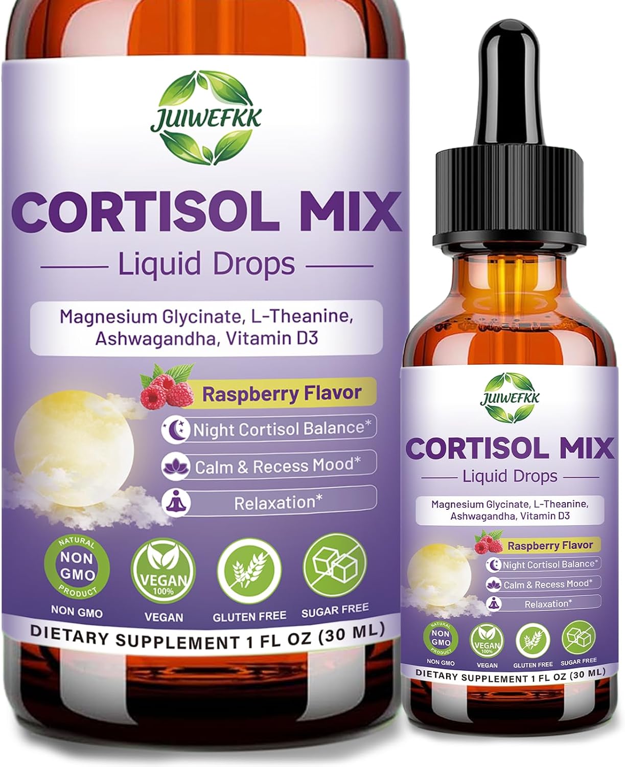 Cortisol Mix Liquid Drops 10-in-1 Cortisol Supplement for Wo