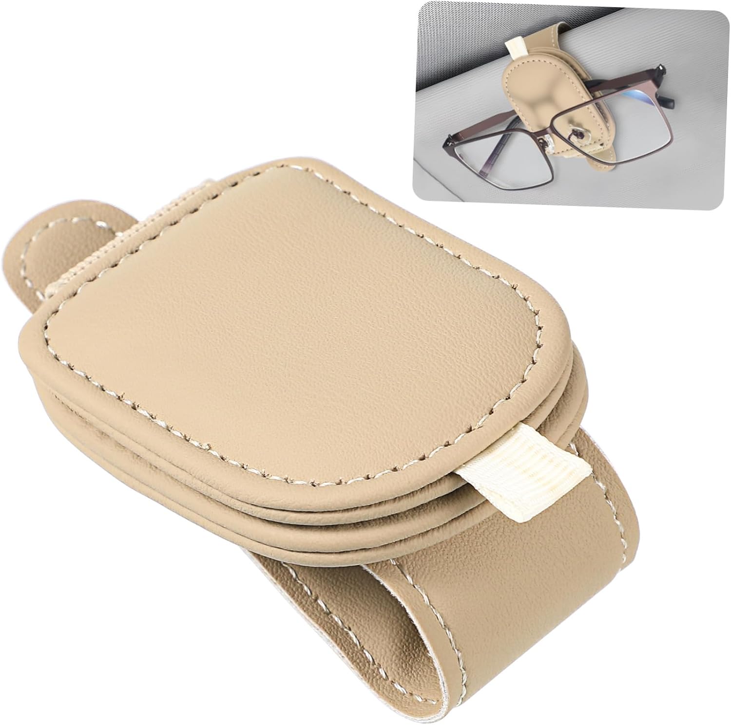Alipis Magnetic Car Visor Clip Glasses Holder for Visor Organizer Easy Install Space Saver