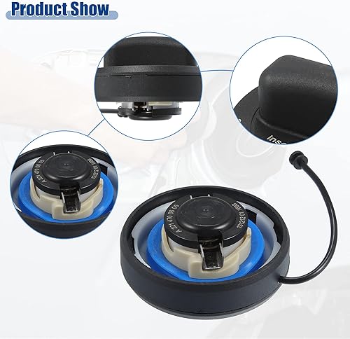 Miniatura 3 de ACROPIX Tapa de depósito de gasolina de repuesto para Mercedes-Benz NO. A2214700605 - Paquete de 1 unidad negra