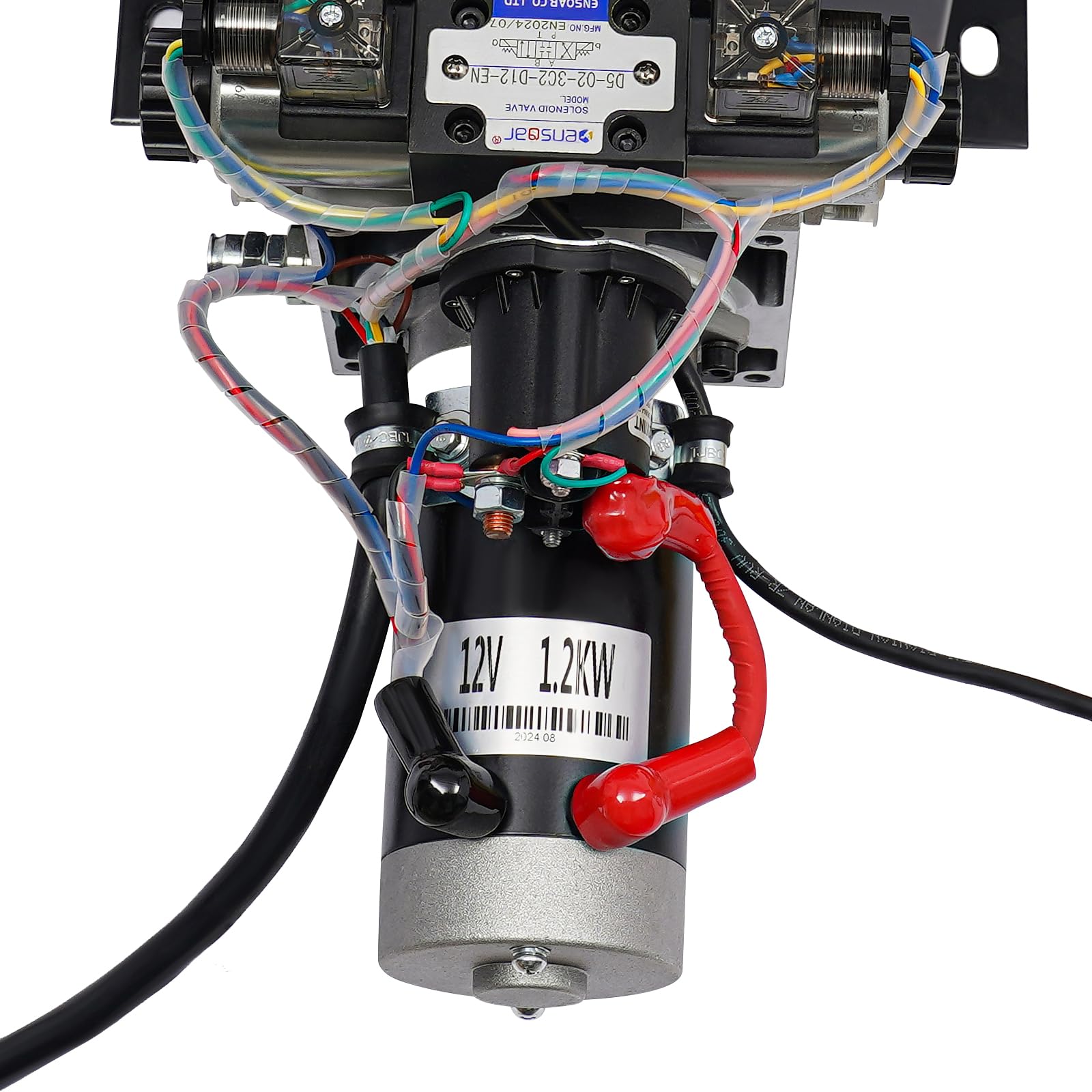 21MPA Hydraulikpumpe Doppelwirkende Hydraulikaggregat 1200W 12V Elektrohydraulik Pumpe mit Fernbedienung,hydraulik handpumpe Hydraulikzylinder für Aufzüge, Gabelstapler,8 Quart