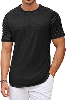 COOFANDY Men's T-Shirt Short Sleeve Crew Neck Sport Fitness Functional Shirt Raglan T-Shirts Muscle Shirt Tops Basic Tee