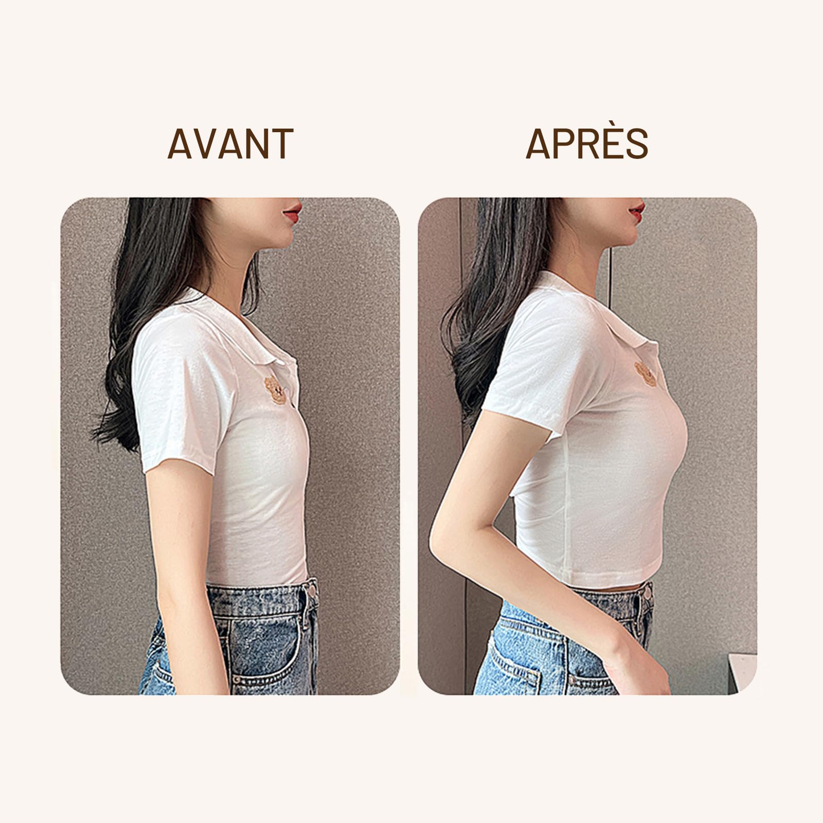 Soutien Gorge Dos Nu Soutien Gorge Invisible Adhesif Push up sans Bretelle Remonte Sein Adhesif Coque Adhesive sans Bretelle Réutilisable avec Cache-téton Femme pour Robe de Soirée