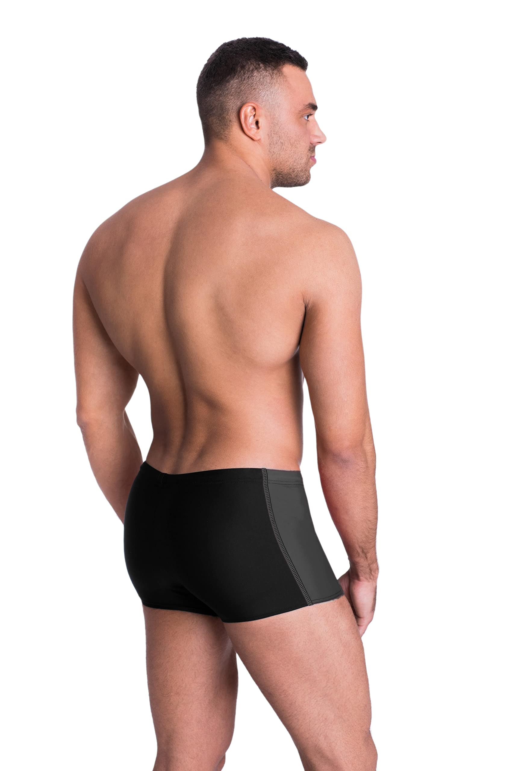 Aquarti Maillot de Bain pour Homme Boxer de Piscine avec Poche Zippe Grande Taille