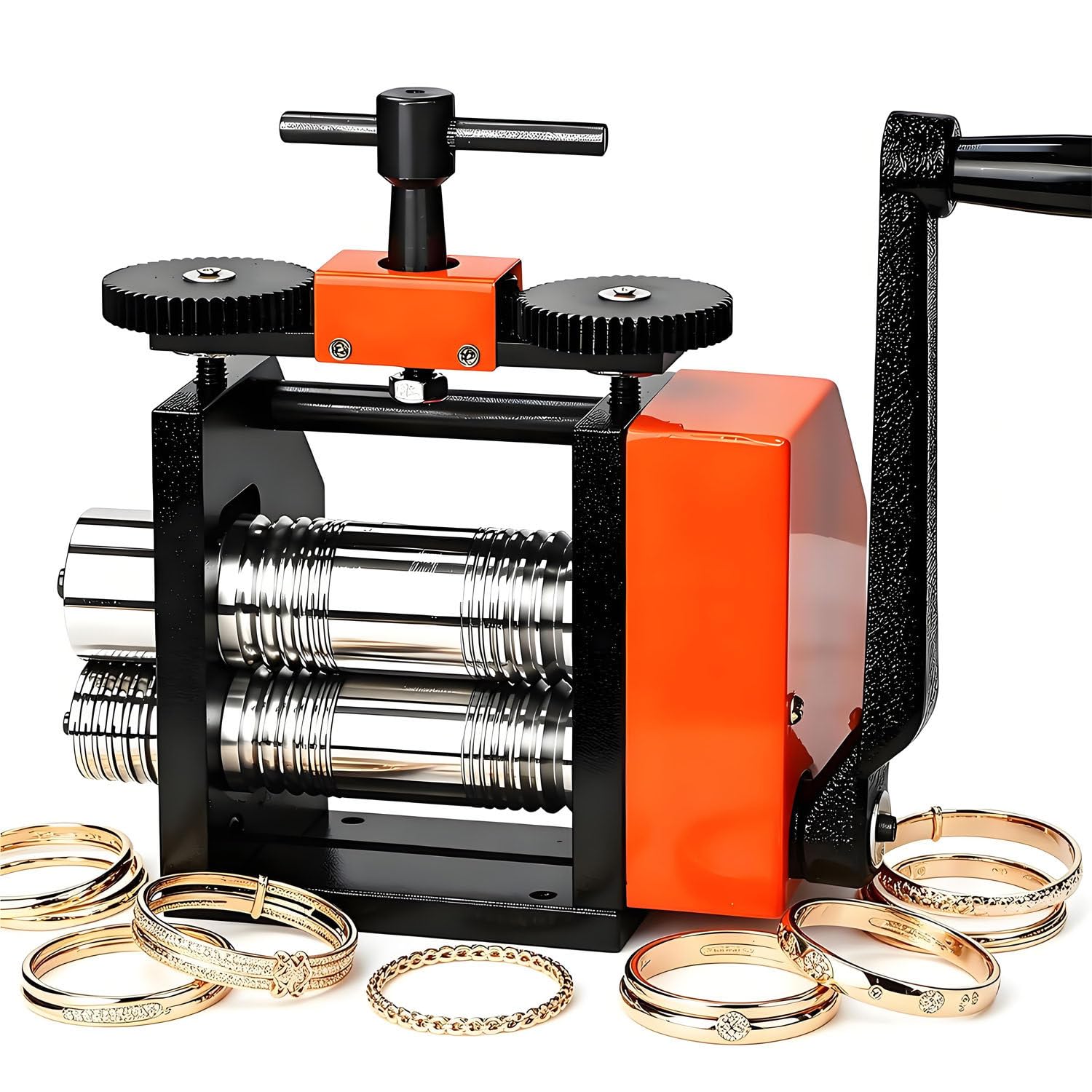 Laminadora Manual combinada para Metal y Joyas