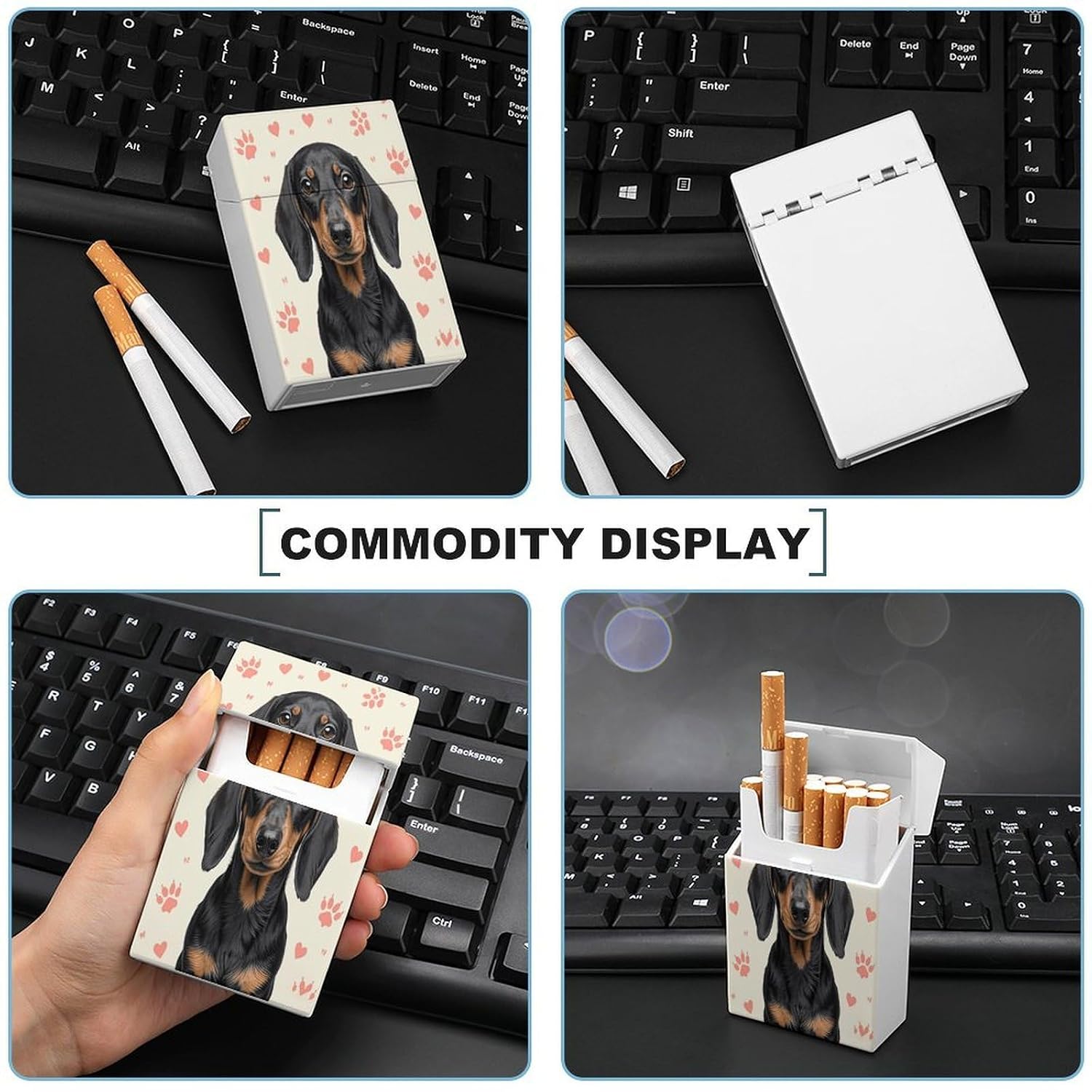 Dachshund Plastic Cigarette Case King Size for Men Women image 5