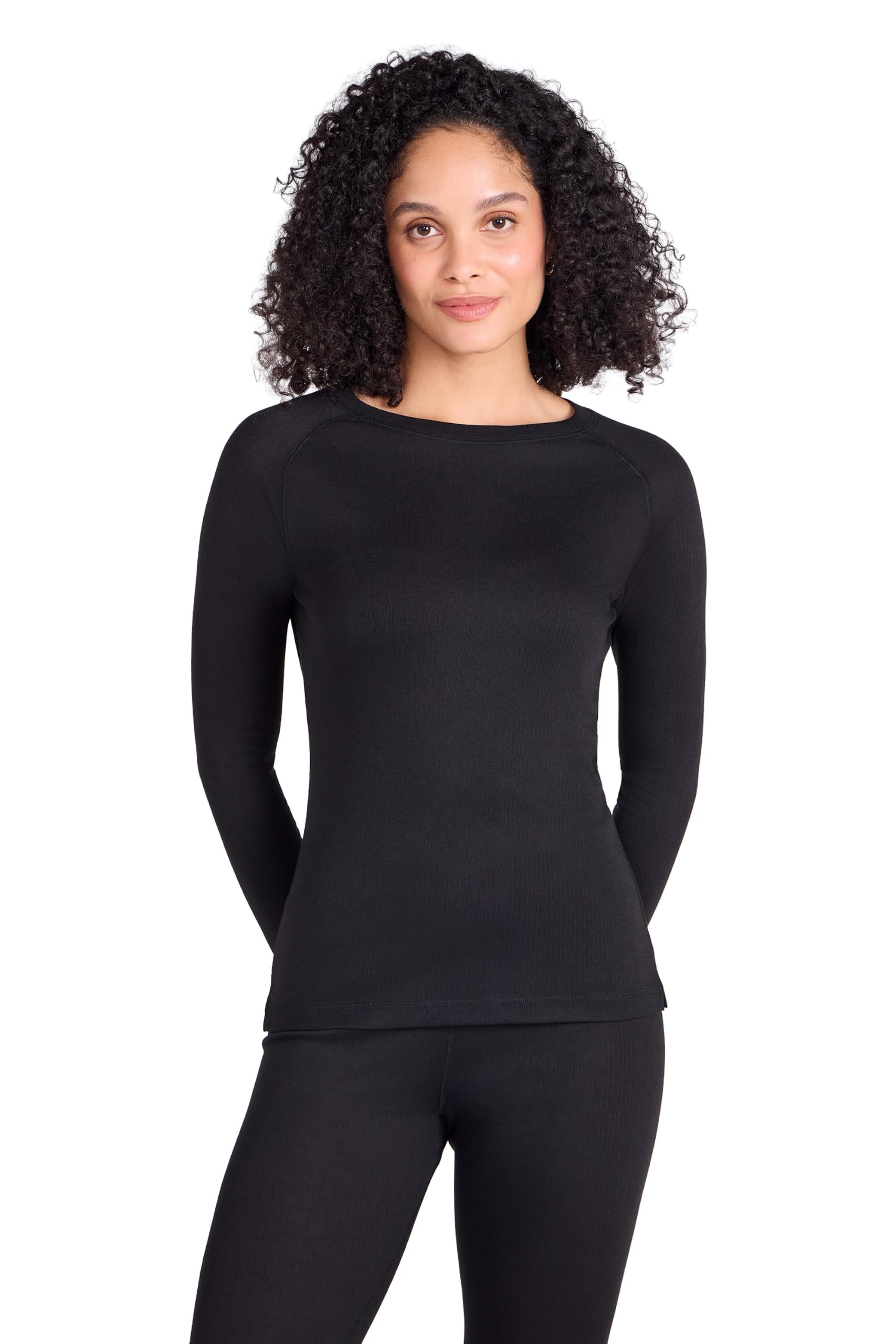 Mountain Warehouse Talus Womens Thermal Baselayer Top | Lightweight & Comfortable Long Sleeve Thermal T-shirt, Warm & Moisture Wicking & Quick Dry Skins for Active Wear & Winter