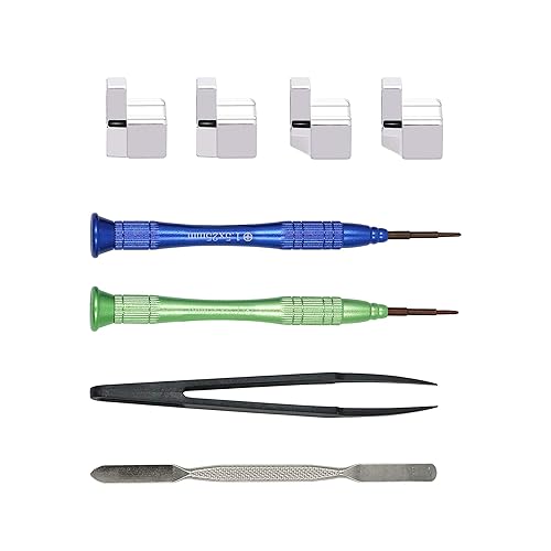 Mcbazel Replacement Metal LR Lock Buckle Set with Open Tool for N-Switch Joy-Con