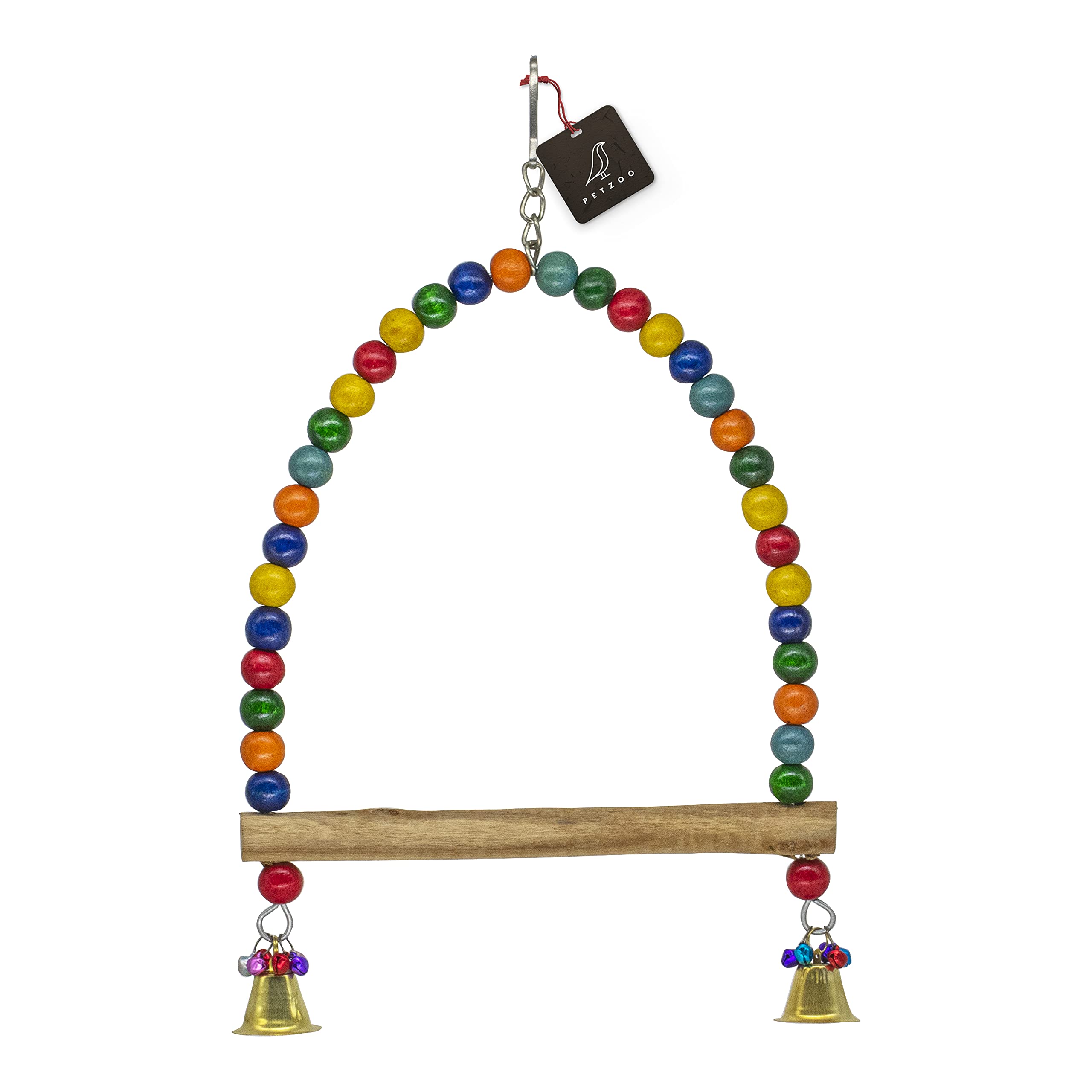 PETZOO Awesome Bird Perch Swing Bird Ladder Toy for Big Birds, Macaw, African Grey Pet Toy, Parrot, Cage Accessories, Resting Toy & Wooden Training Aid for Bird & Parrots (B09C63B5T6) Amazon Price History, Amazon Price Tracker