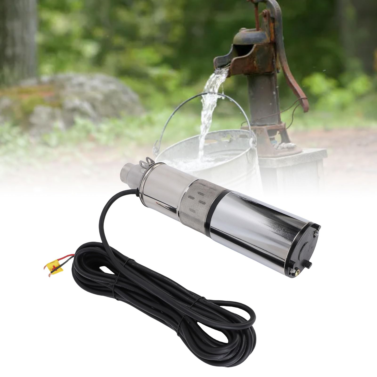 Pompa Sommersa Solare 12V 220W 30m 0,2m³/h Acciaio Inossidabile