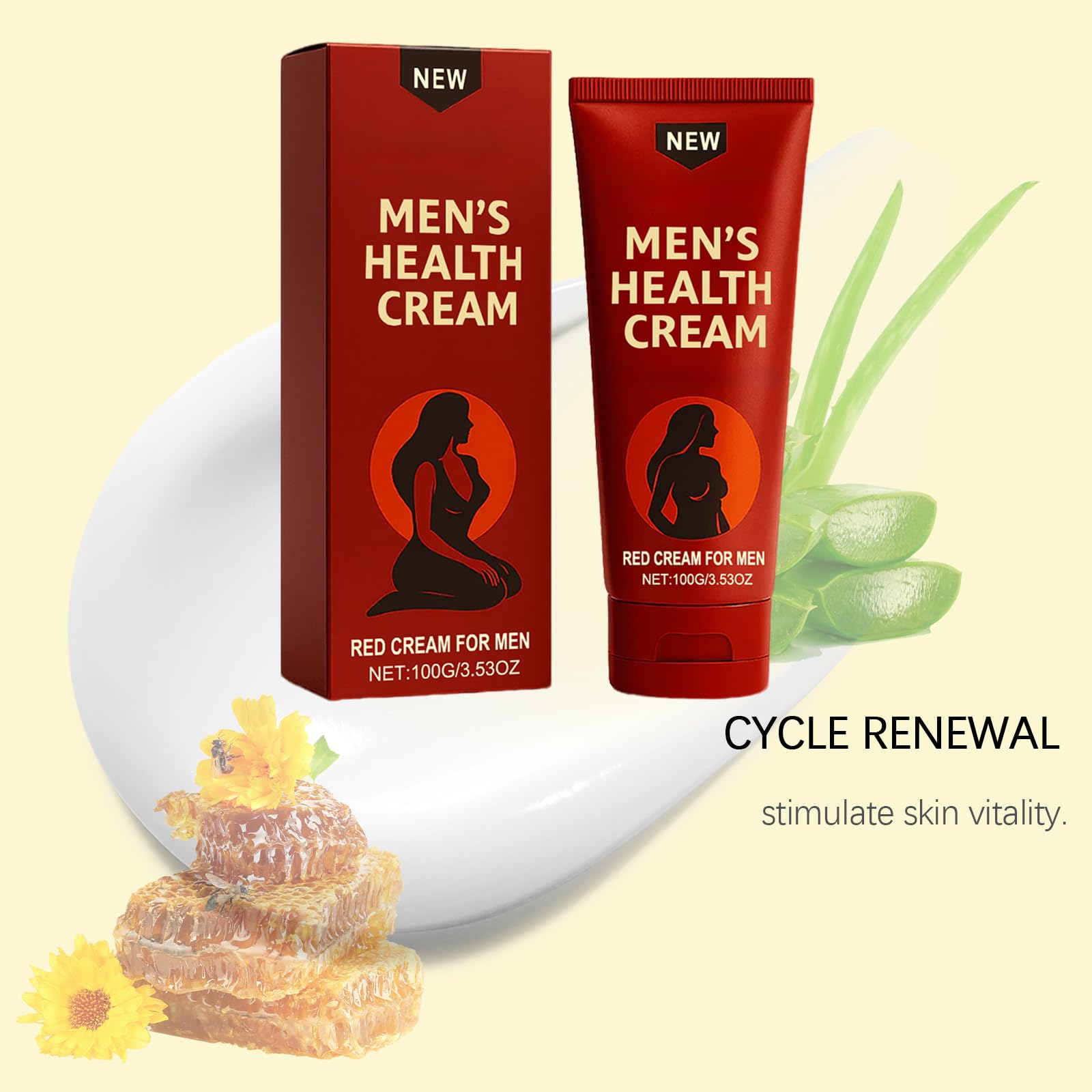 Peak Force Men's Health Creme, Geschmeidige und schnell einziehende Creme für die tägliche Intimpflege | Mit natürlichen Kräuterextrakten (6PCS)