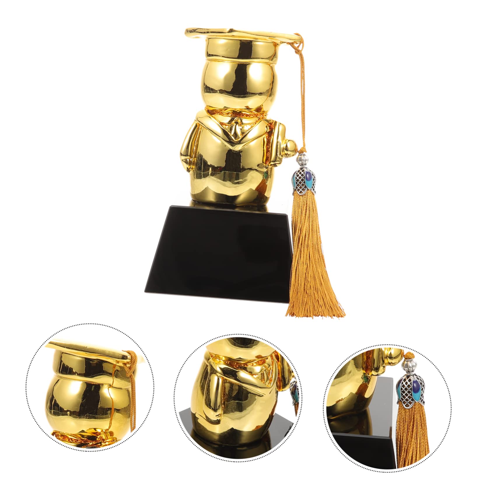 TOYANDONA di Laurea Figurina di Laurea Giocattolo di Laurea premi per premi di trofei Decorazioni di premi di Gara Crystal Trophy Cristallo Golden