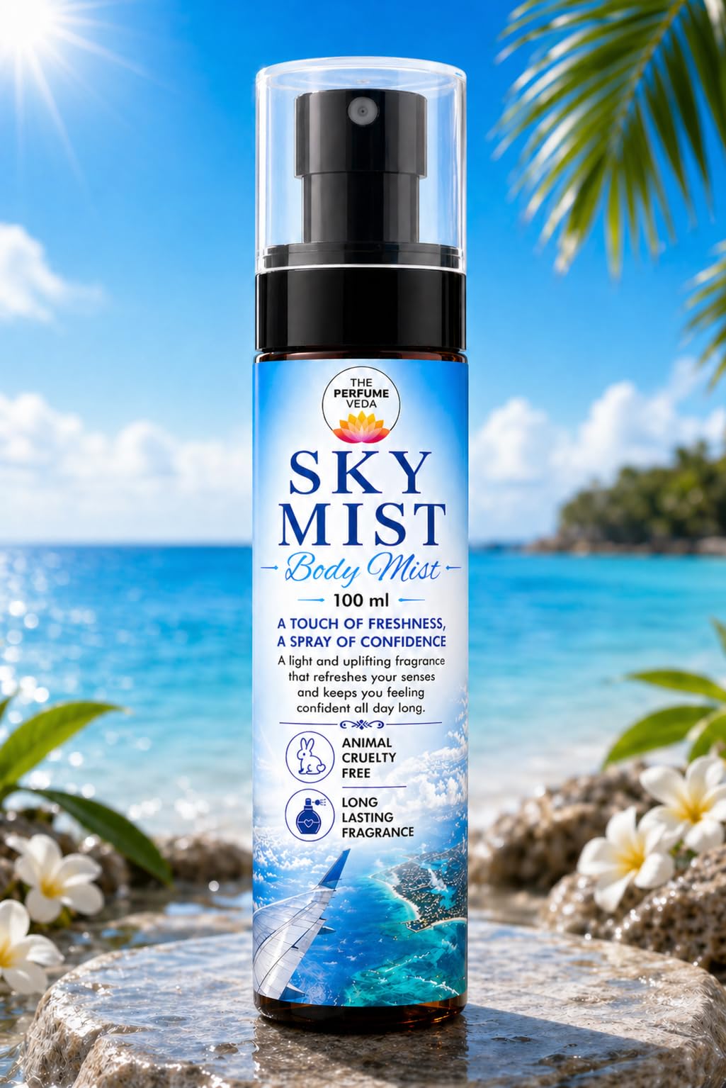 Sky Mist Body Mist | Fresh Aquatic Fragrance with Rainwater Accord, White Lavender & Earthy Elements | Clean Airy Scent for Men & Women | Long Lasting Body Mist | 100 ml-image-36