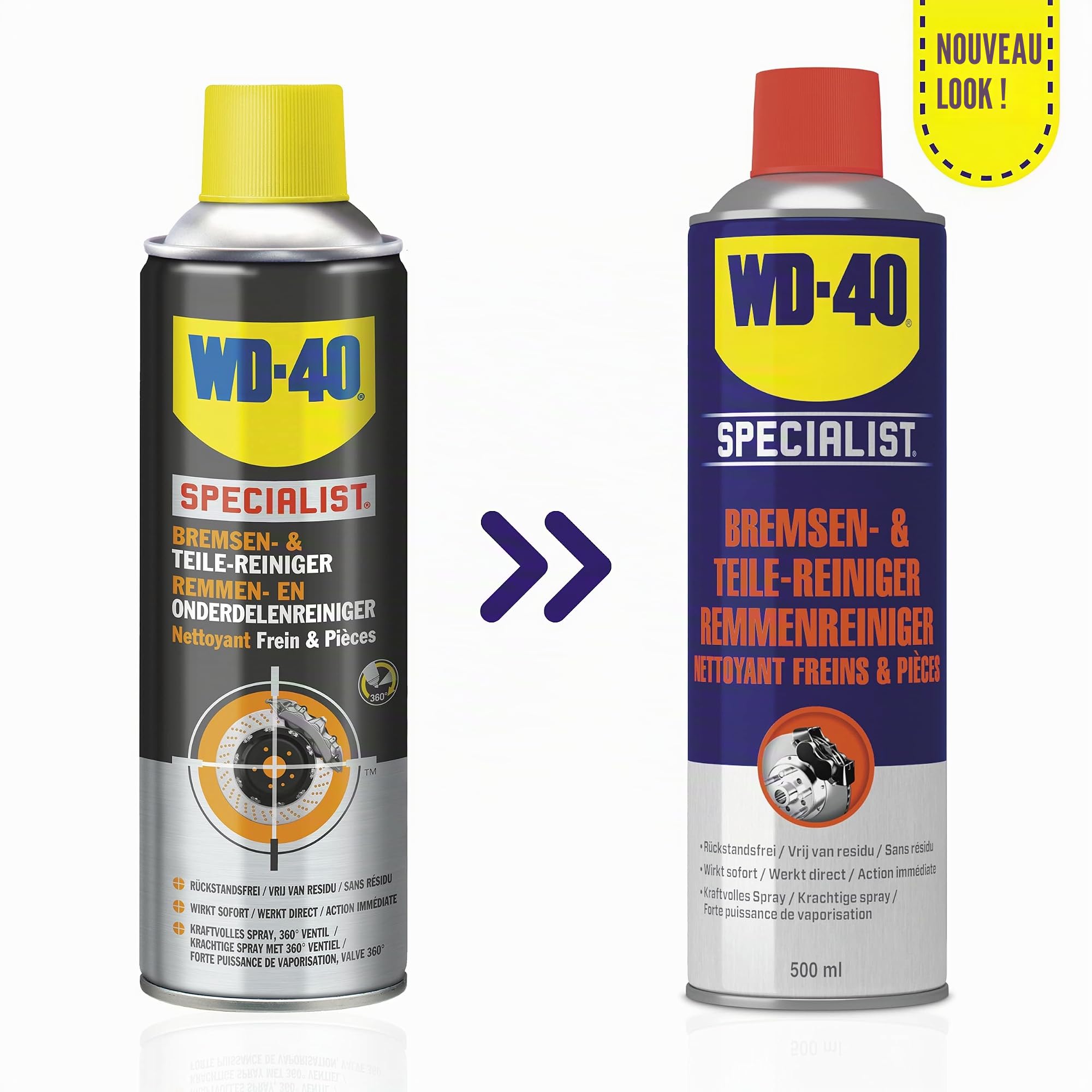 WD-40 Specialist Nettoyant pour freins et pièces 6 x 500 ml