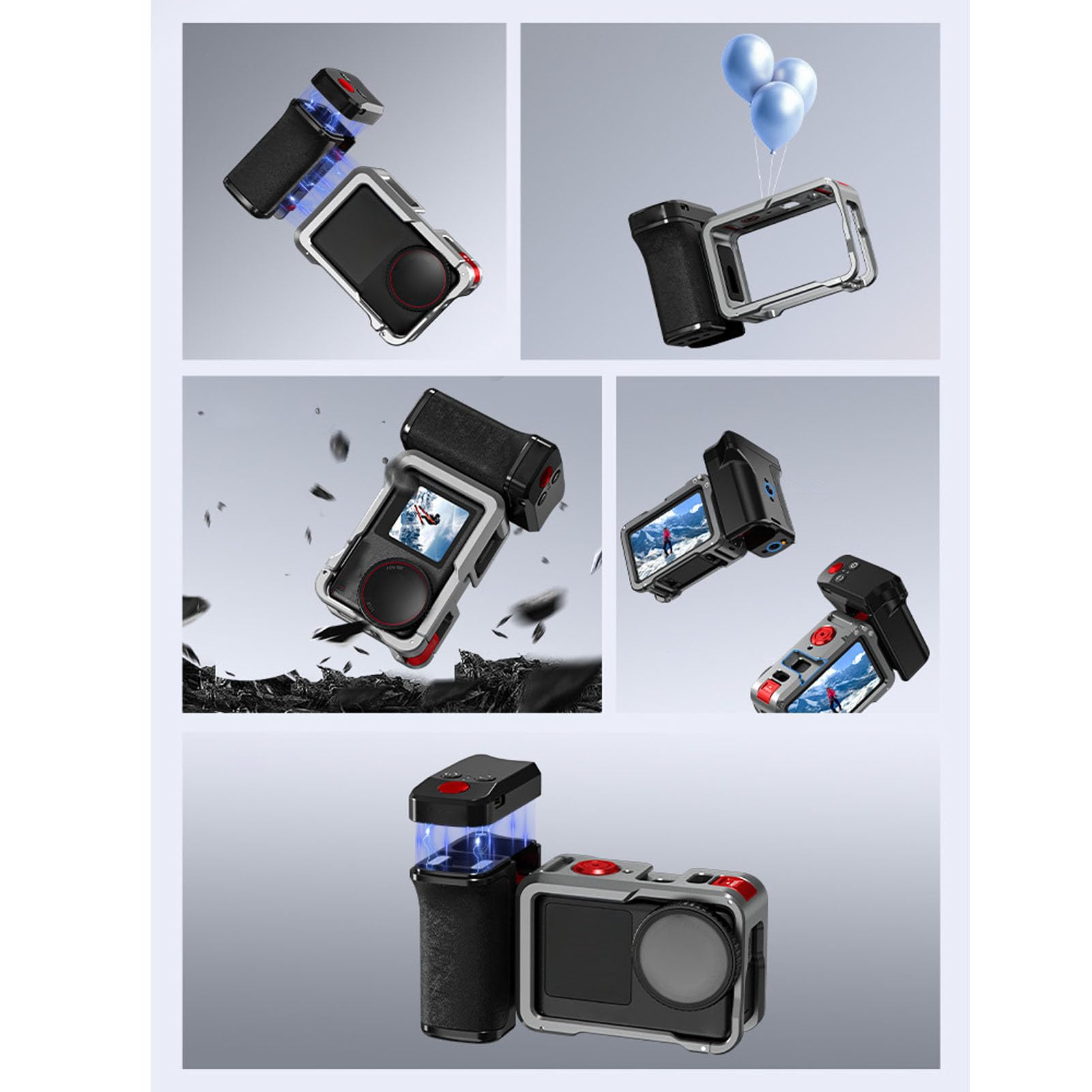 Yctze Kit de Empuñadura para Cámara, Control Remoto Bluetooth