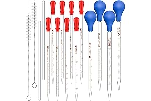 Innovative 16-Piece Glass Pipettes Set: Precision Liquid Handling for Lab or Home