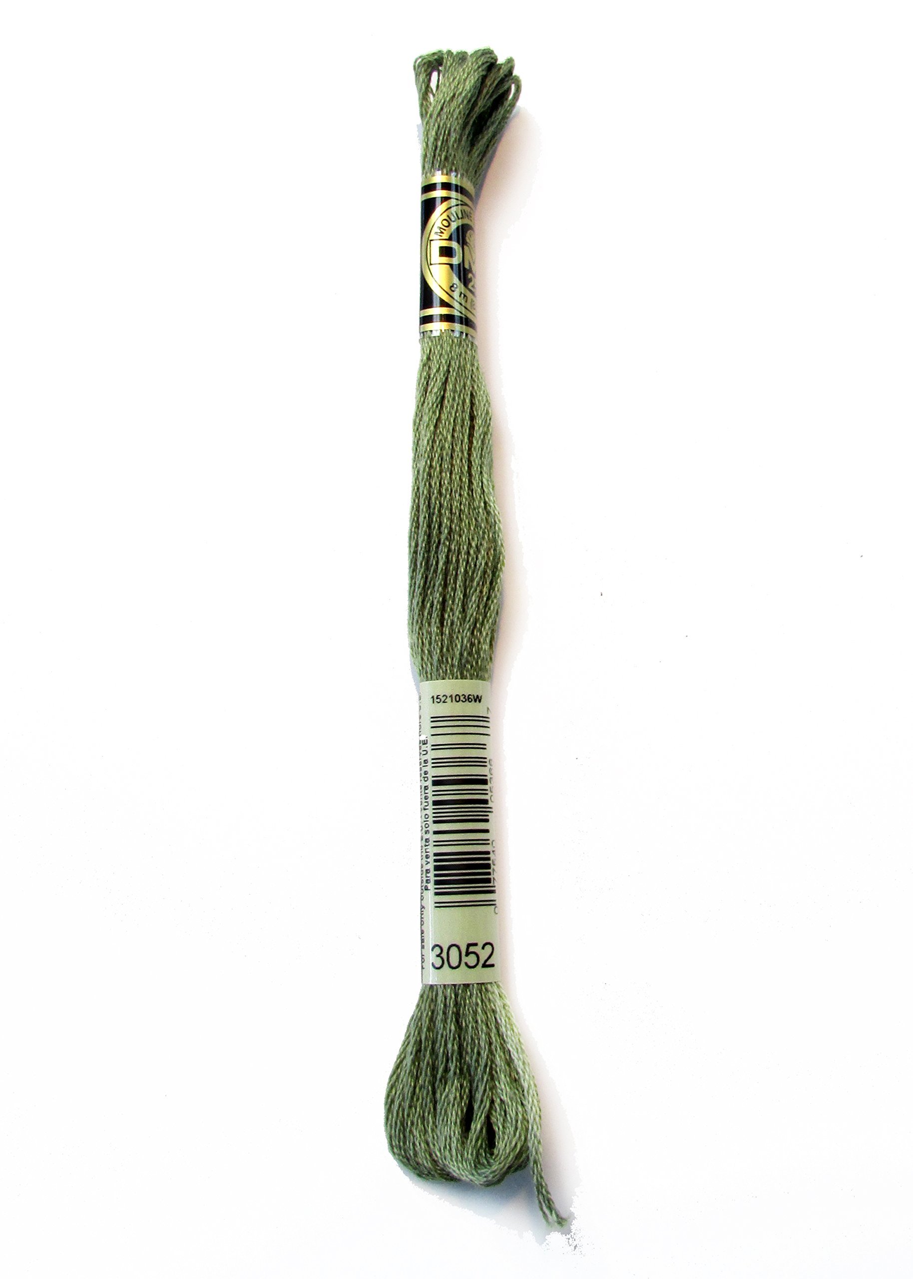 Dmc Green Grey 117-3052 Six Strand Embroidery Cotton Floss, 8.7-Yard Medium
