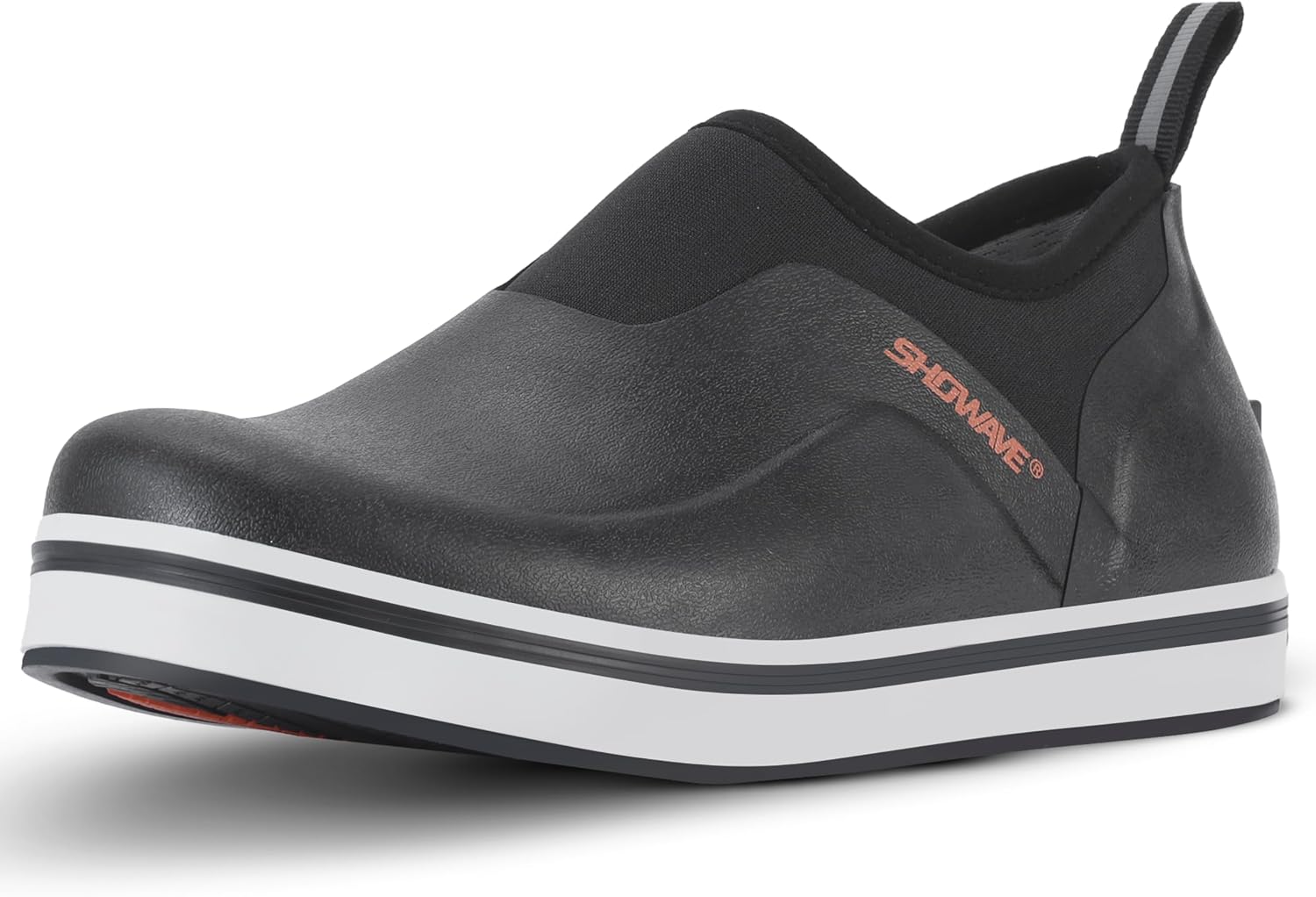 Showave Women's Deck Shoes Waterproof Rain Shoes Breathable Non-slip Rubber Rain Boots Low Cut Design for Outdoor Fishing Gardening Walking