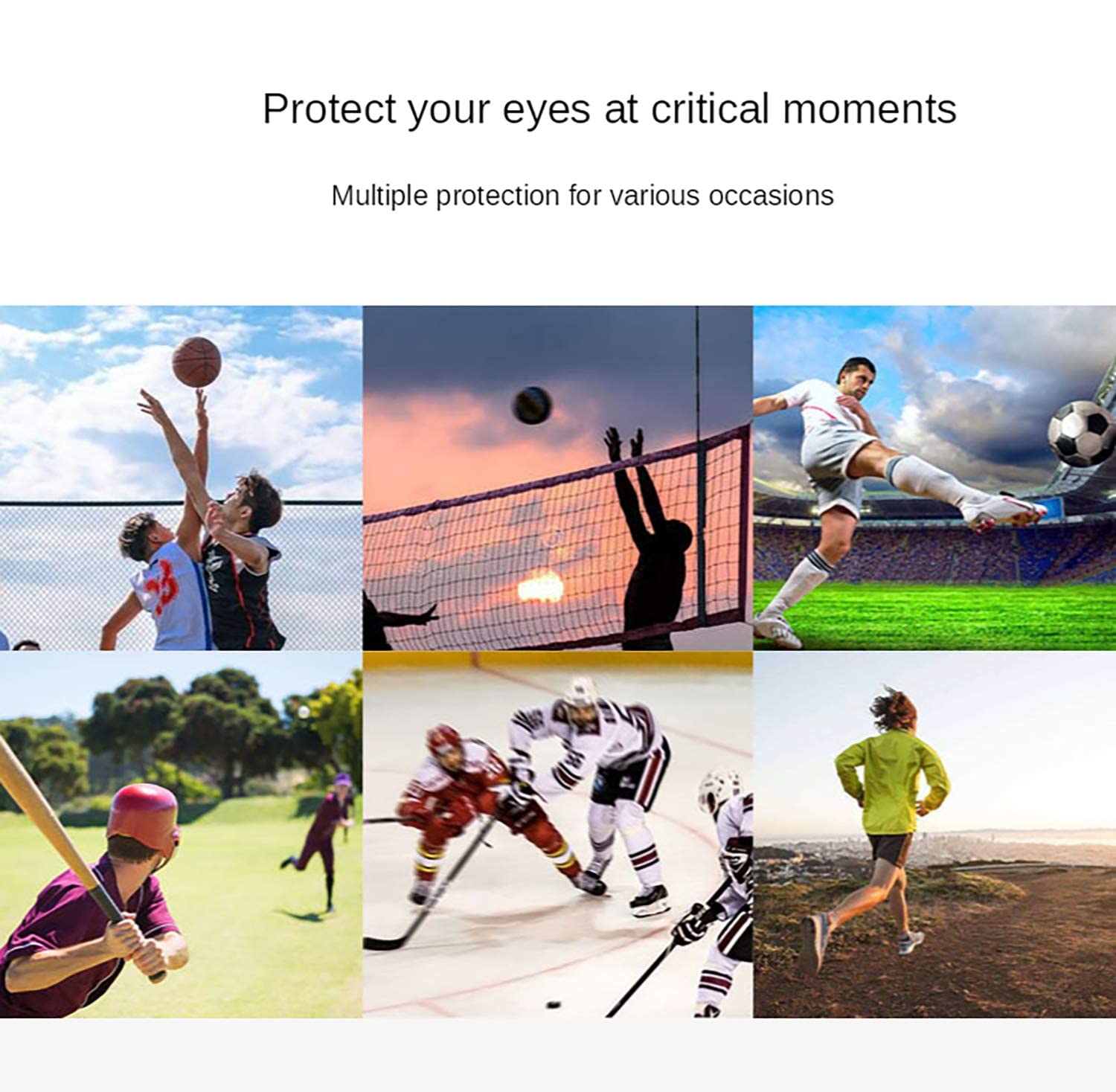 "N/A" SooGree Occhiali da pallacanestro Dribbling Calcio Sport Occhiali protettivi Occhiali di sicurezza Occhiali Anti Nebbia per Uomini Adulti (Giallo)