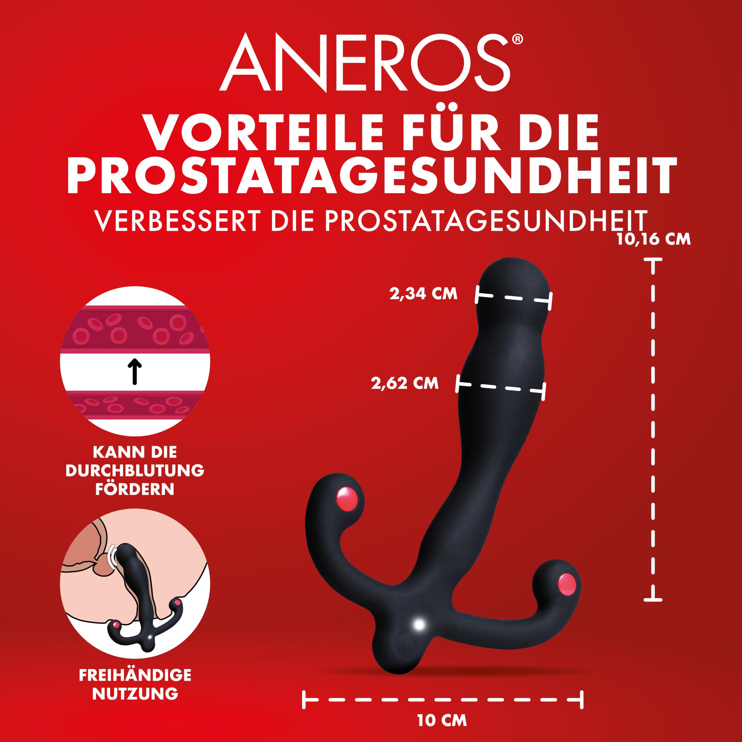 Aneros Eupho Syn V - Vibrierender Prostata Stimulator - Schwarz