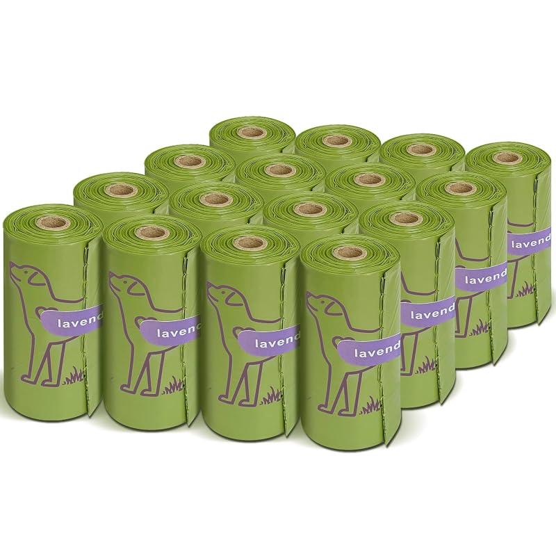 Bolsas para Fezes de Cães com Aroma de Lavanda Wowflash, 240 Unidades