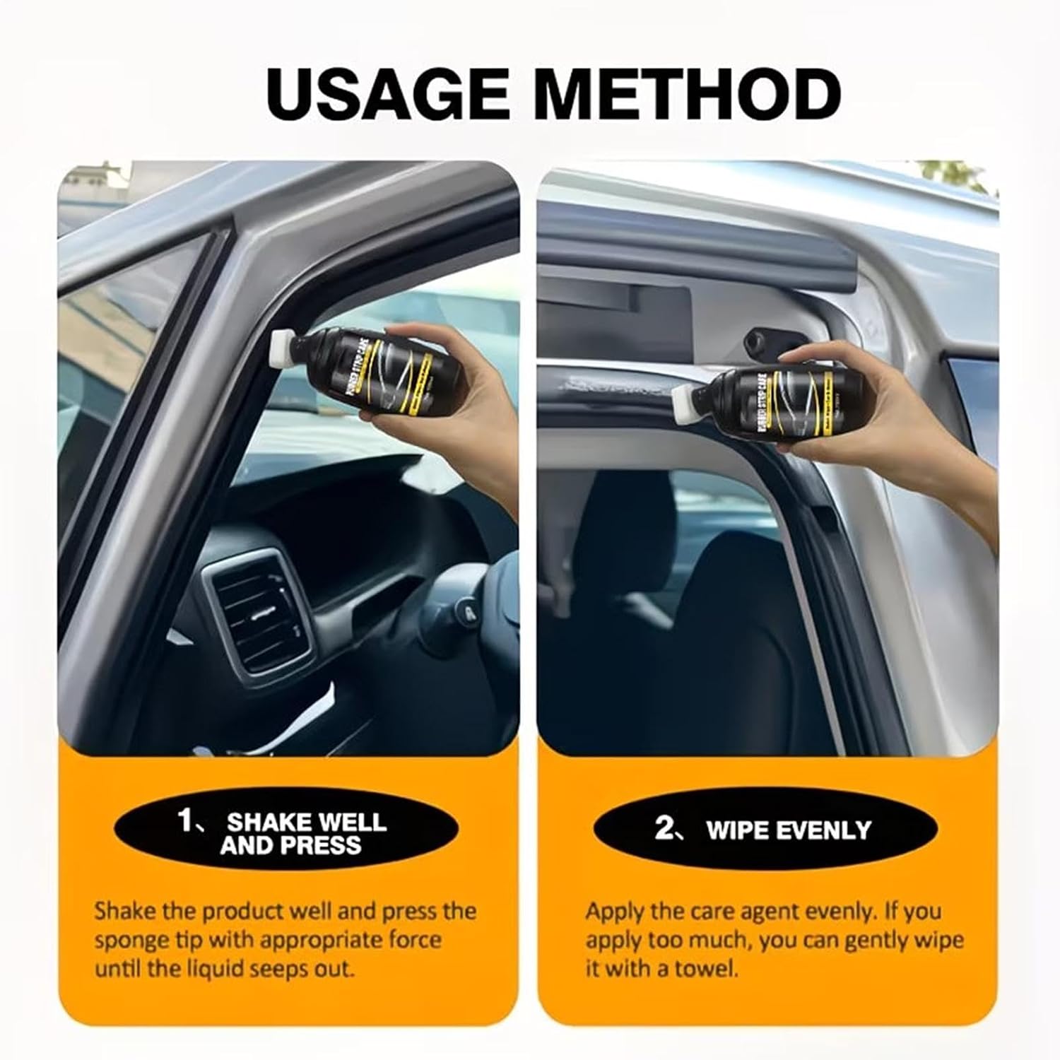 Rubber Seal Conditioner - 100ml UV Protection Long-Lasting - Car Rubber Seal Restorer for Window | for Maintenance Restoration Vehicle Rv Truck Marine