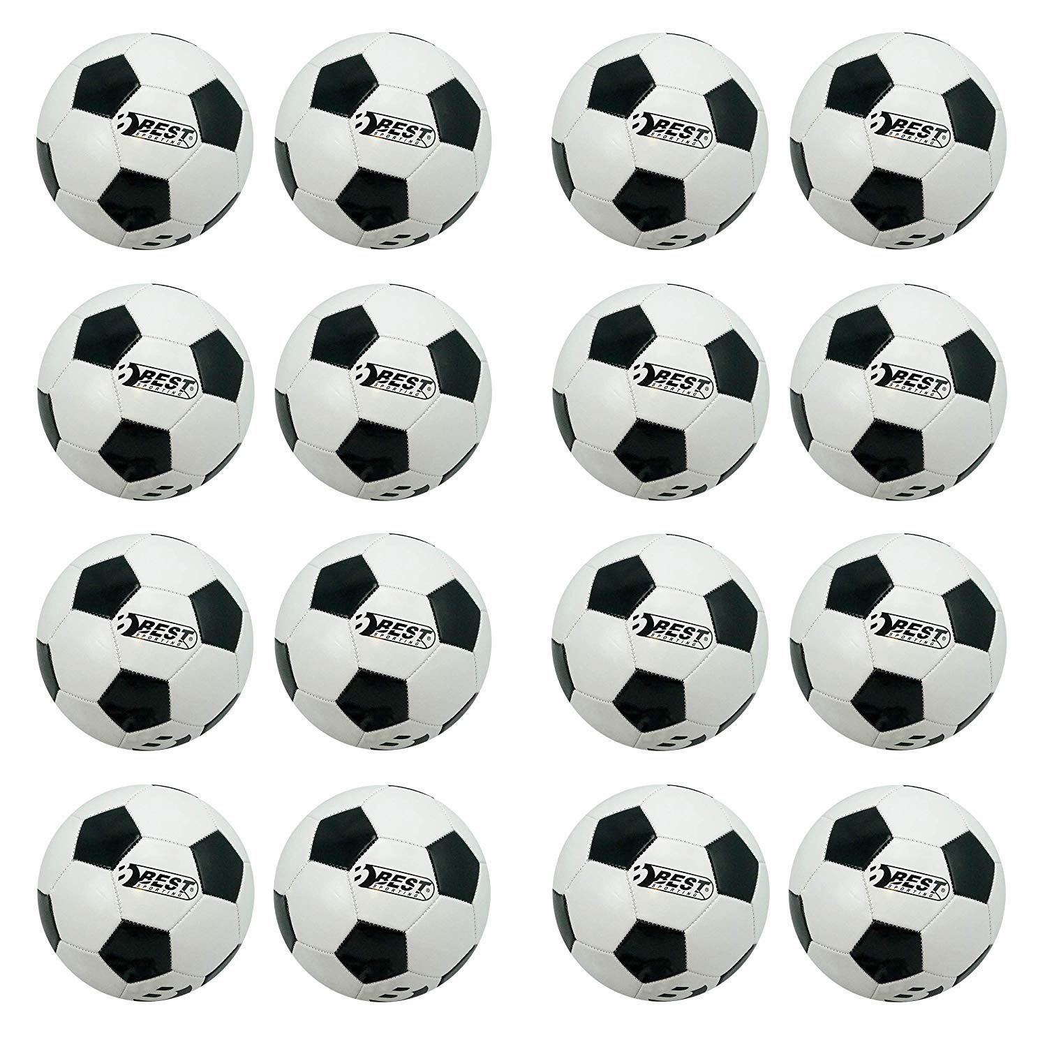 BEST SPORTING Fußball Superstar Classic I Fussball mit klassischem Design I hochwertiger Ball I Fußball Kinder in Größe 5 I weißer Fussball Kinder I strapazierfähiger Trainingsball