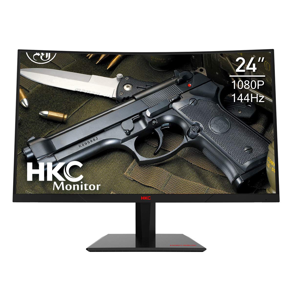 HKC 24'' 144Hz Curved 1080P AMD Sync Full HD Gaming Monitor HDMI DP Inputs Vesa Mount 3 Year Warranty 100% Srgb 1